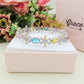 GWEN - bracciale tennis floreale con cubic zirconia RAINBOW