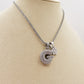 BUBBLE LUXURY INITIAL ~ Collana maxi iniziale bombata zirconata bubble + catena diamantata torchon + pendente a scelta