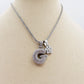 BUBBLE LUXURY INITIAL ~ Collana maxi iniziale bombata zirconata bubble + catena diamantata torchon + pendente a scelta
