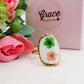 Èlise 🌷 Anello regolabile con fiori vintage - Acciaio Inossidabile