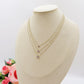 HEATHER triple - ACCIAIO INOSSIDABILE- Collana tripla con cubic zirconia