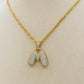 BUBBLE LUXURY INITIAL ~ Collana maxi iniziale bombata zirconata bubble + catena diamantata torchon + pendente a scelta