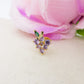 GRAPE STUD ~ Orecchino ARGENTO 925 a lobo grappolo in cubic zirconia