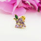 GRAPE STUD ~ Orecchino ARGENTO 925 a lobo grappolo in cubic zirconia