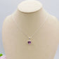 CONNIE 10mm ~ ARGENTO 925 ~ Collana con pendente cuore 10mm in cubic zirconia