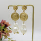 VENUS baroque pearls - PAIA Orecchini pendenti con perla barocca XL in ACCIAIO INOSSIDABILE
