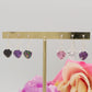 CONNIE 10mm ~ paio Orecchini ARGENTO 925 monachella cubic zirconia 10mm a cuore