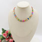 PAROS RAINBOW ~ Collana con cuoricini in madreperla + iniziale