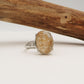 SANDAR ~ Anello regolabile in Quarzo Fantasma Phantom Quartz