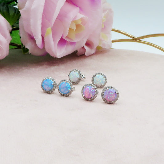 HALO - ARGENTO 925 - Orecchini in opalite