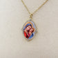 DIVINE ~ ACCIAIO INOSSIDABILE - Collana con madonnina + CUBIC ZIRCONIA