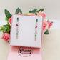 GLOWY DROP ~ paio Orecchini ACCIAIO INOSSIDABILE pendenti con pietre in cubic zirconia