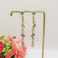 GLOWY DROP ~ paio Orecchini ACCIAIO INOSSIDABILE pendenti con pietre in cubic zirconia