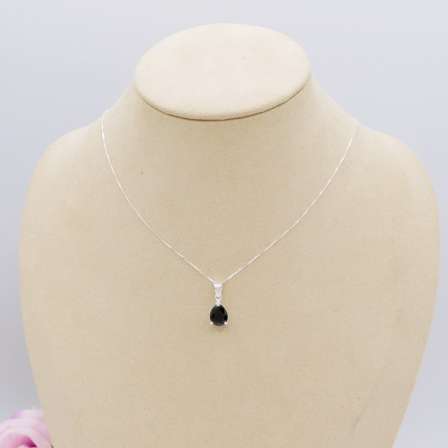 LORELEI goccia ~ ARGENTO 925 ~ Collana con pendente goccia in cubic zirconia