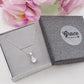 LORELEI goccia ~ ARGENTO 925 ~ Collana con pendente goccia in cubic zirconia