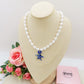 REEF BAROQUE PEARLS Collana ~ Collana con perle barocche e stella marina