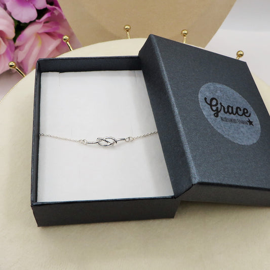 ALBA ~ ARGENTO 925 ~ BRACCIALE con nodo