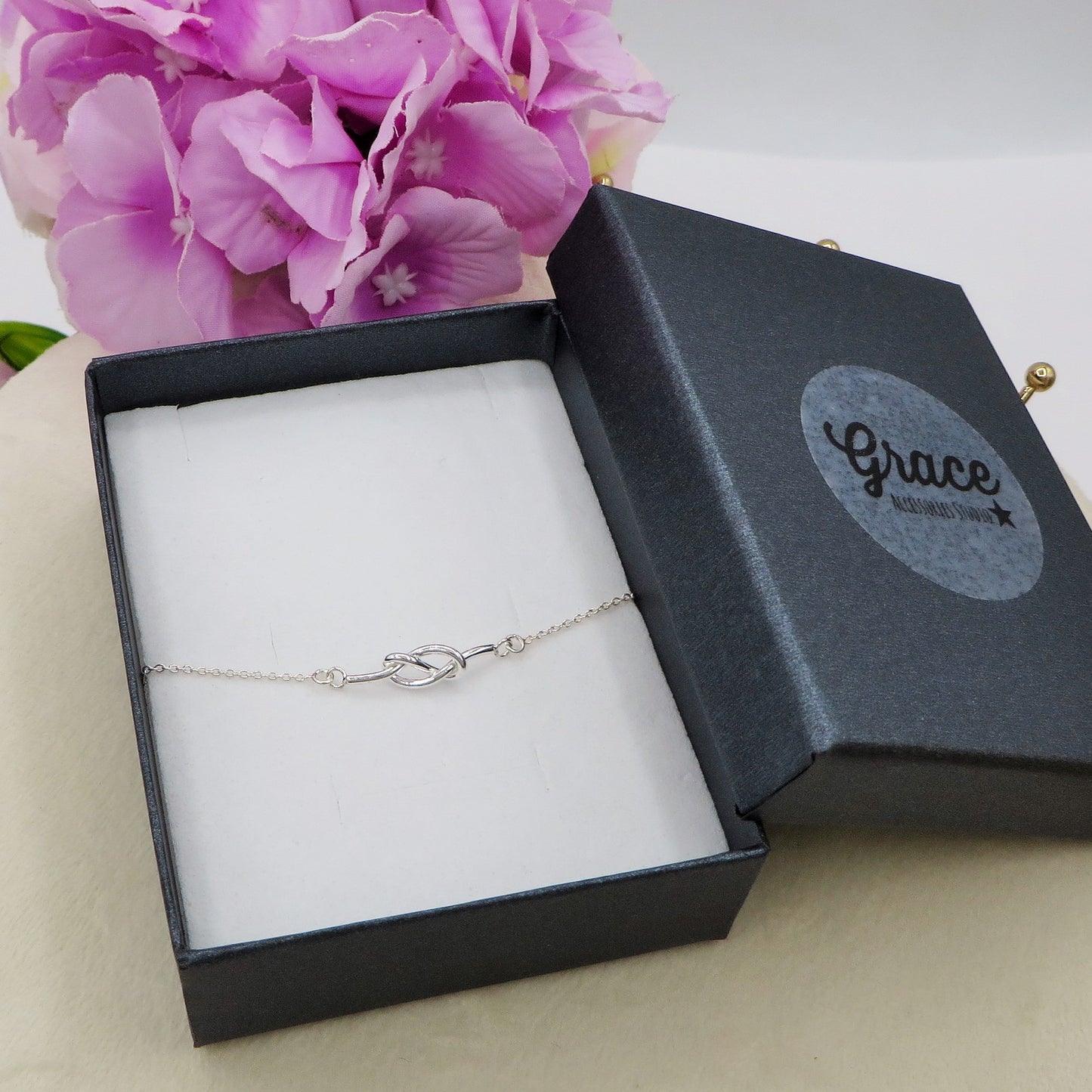ALBA ~ ARGENTO 925 ~ BRACCIALE con nodo