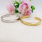 DOUBLE ♥ NAME Bracciale MANETTA Doppio NOME PERSONALIZZATO in Acciaio Inossidabile