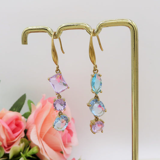 MERMAID - Orecchini in ACCIAIO INOSSIDABILE a monachella con cubic zirconia