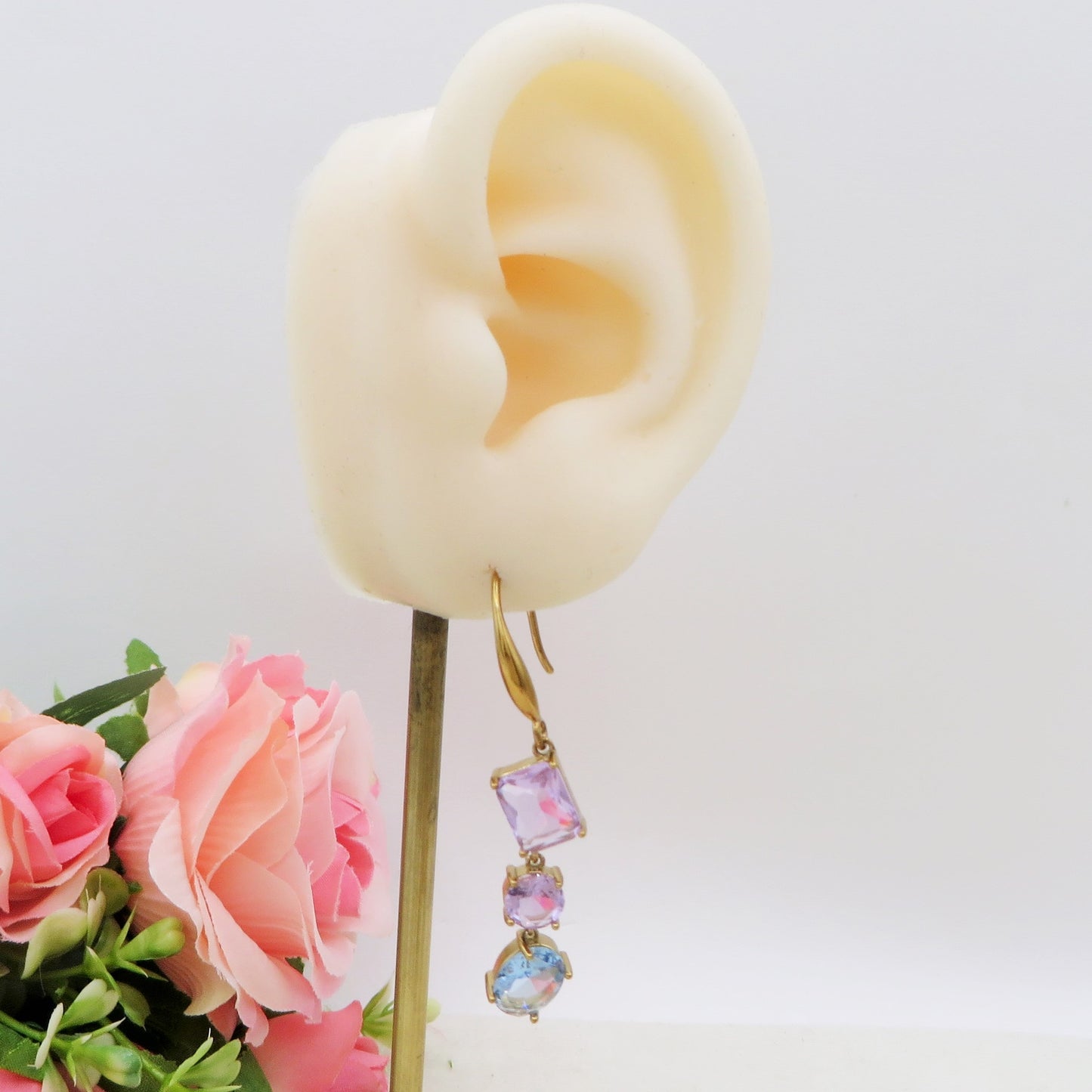 MERMAID - Orecchini in ACCIAIO INOSSIDABILE a monachella con cubic zirconia