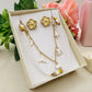 PARURE SUMMER ORO - REGALO - Collana, cavigliera & Bracciale 12 colori