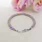 SAKURA - bracciale tennis floreale con cubic zirconia RAINBOW