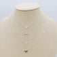 ATHALIA mini butterfly ~ ARGENTO 925 ~ Collana con farfalla in cubic zirconia