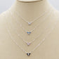 ATHALIA mini butterfly ~ ARGENTO 925 ~ Collana con farfalla in cubic zirconia