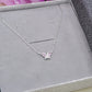ATHALIA mini butterfly ~ ARGENTO 925 ~ Collana con farfalla in cubic zirconia