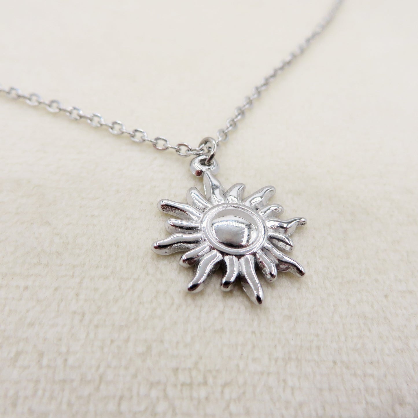 YOU'RE MY SUN ~ ACCIAIO INOSSIDABILE - Collana pendente sole