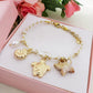 BORA BORA - Bracciale con charms marini smaltati