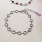 AYLA ~ ACCIAIO INOSSIDABILE - bracciale Tennis con Cubic Zirconia a forma di cuore
