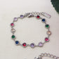 AYLA ~ ACCIAIO INOSSIDABILE - bracciale Tennis con Cubic Zirconia a forma di cuore
