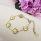 LILY FIORI in ACCIAIO INOSSIDABILE ~ Bracciale fiori lavorati