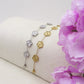 LILY FIORI in ACCIAIO INOSSIDABILE ~ Bracciale fiori lavorati