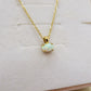 HALO ~ ARGENTO 925 ~ Collana con solitario in OPALITE