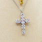 ABIGAIL - ACCIAIO INOSSIDABILE- Collana con pendente croce in cubic zirconia