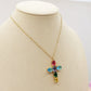 ABIGAIL - ACCIAIO INOSSIDABILE- Collana con pendente croce in cubic zirconia