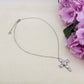 ABIGAIL - ACCIAIO INOSSIDABILE- Collana con pendente croce in cubic zirconia