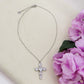 ABIGAIL - ACCIAIO INOSSIDABILE- Collana con pendente croce in cubic zirconia