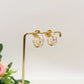 JULIANNE MINI hoops - acciaio inossidabile 316l - Orecchini mini cerchio in cubic zirconia taglio baguette