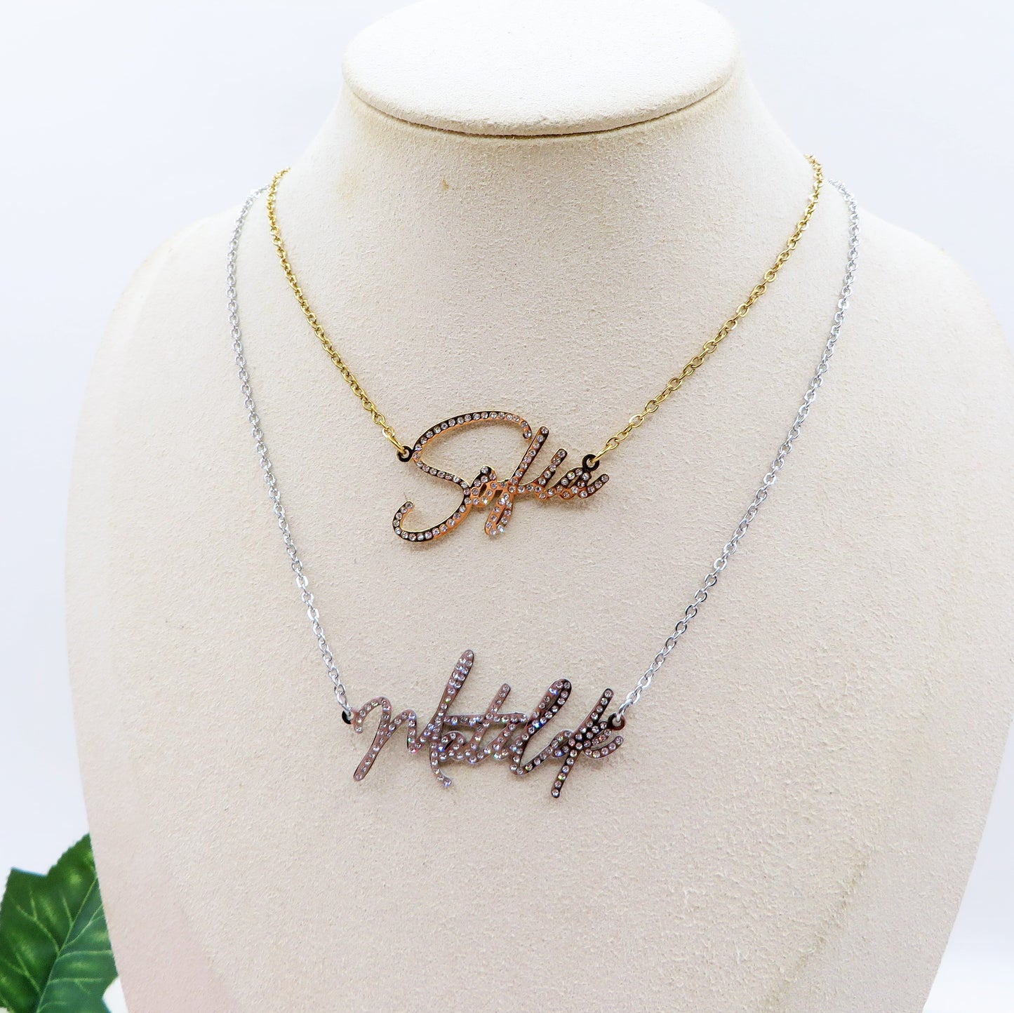Collana BRILLIANT NAME - NOME PERSONALIZZATO in Acciaio Inossidabile con cubic zirconia