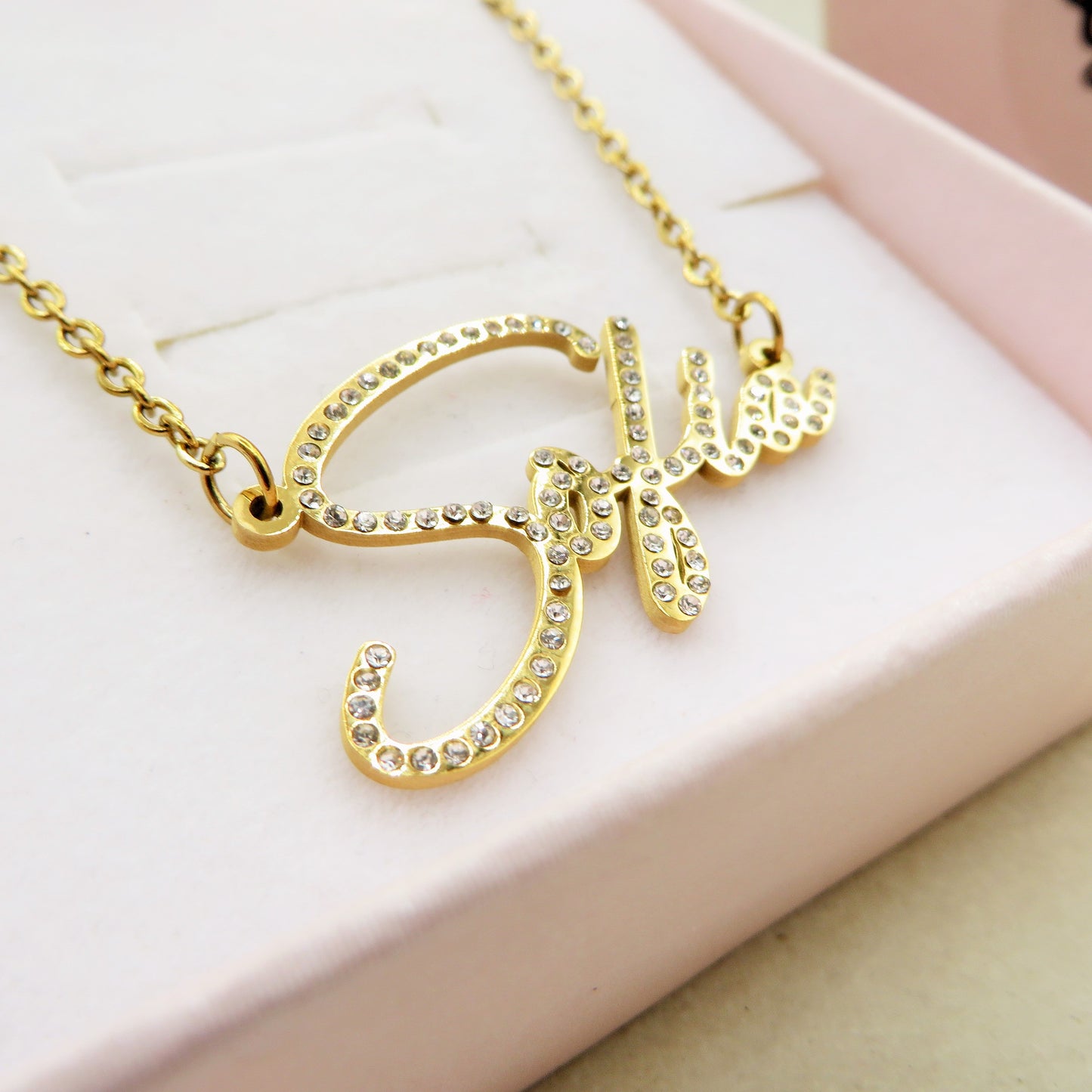 Collana BRILLIANT NAME - NOME PERSONALIZZATO in Acciaio Inossidabile con cubic zirconia