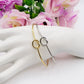 ALBA ~ Acciaio Inossidabile - Bracciale donna e uomo con nodo