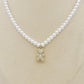 TEDDY CRYSTAL PEARLS - Collana perle con orsetto zirconato