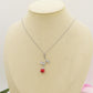 LIFE ROSE - ACCIAIO INOSSIDABILE- collana con rosa pendente