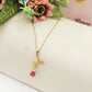LIFE ROSE - ACCIAIO INOSSIDABILE- collana con rosa pendente