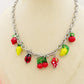 SUMMER IN ITALY - ACCIAIO inossidabile - Collana catena charms frutta estiva