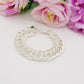 CHAIN Flat bagnato ARGENTO ~ Bracciale unisex in catena ACCIAIO INOSSIDABILE